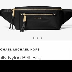 Michael Kors Polly Fanny Pack Belt Bag Nylon